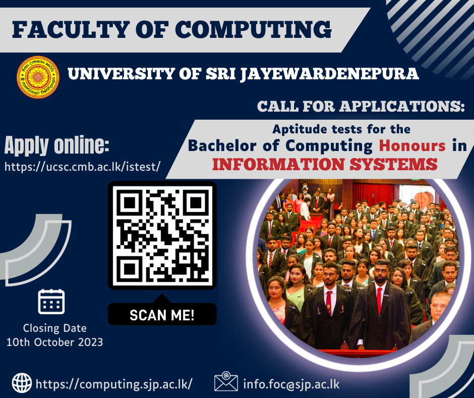 calling-applications-for-aptitude-test-2023-b-comp-hons-information-systems-faculty-of